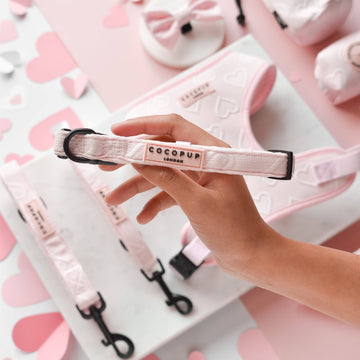 Baby Pink Heart - Halsbånd med Baby Rosa Hjerter