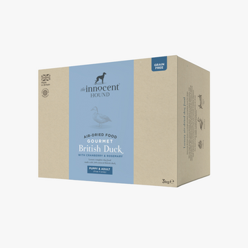 The Innocent Hound Gourmet British Duck – Lufttørket hundefôr med britisk and