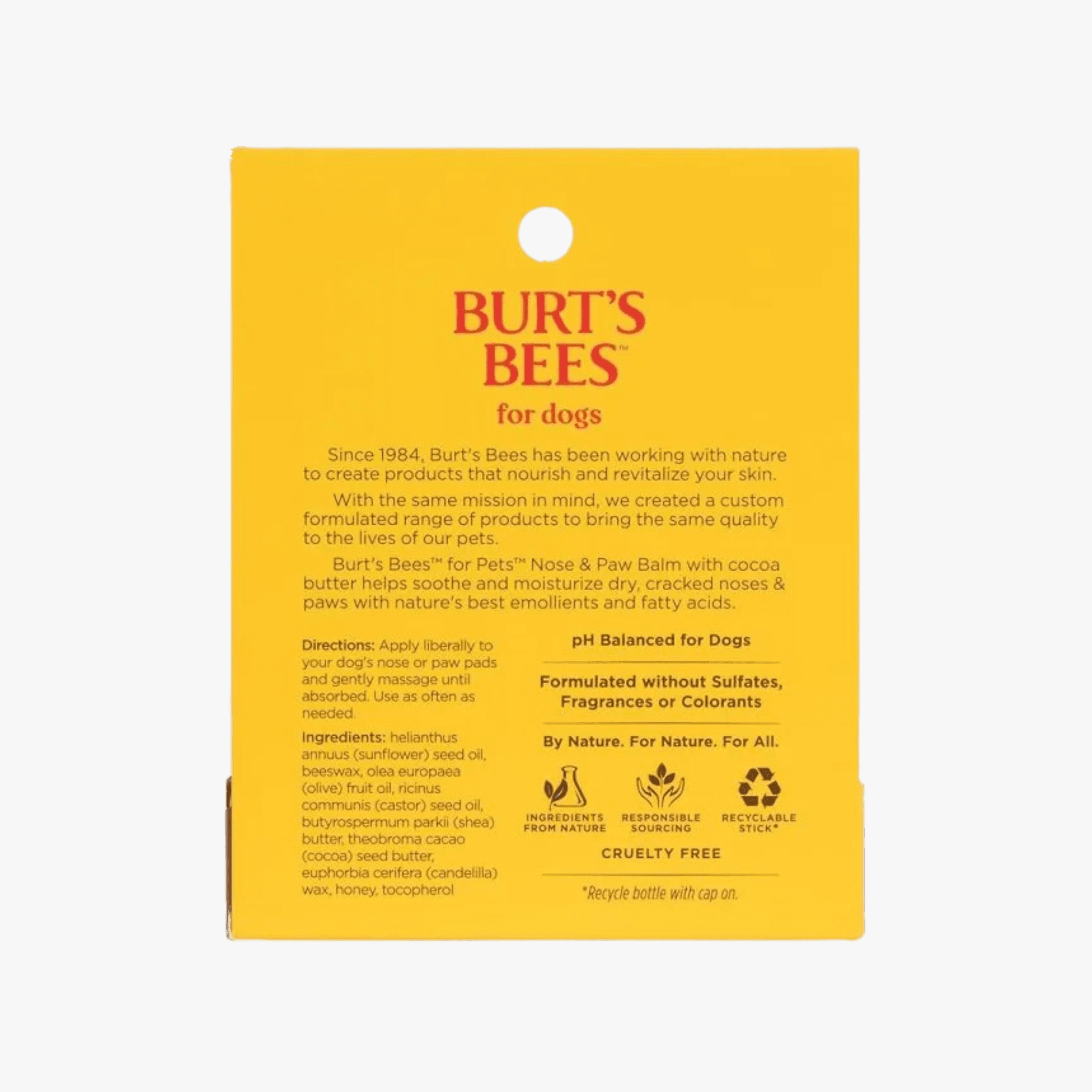 Burt’s Bees - Potekrem & Snutebalm for hund