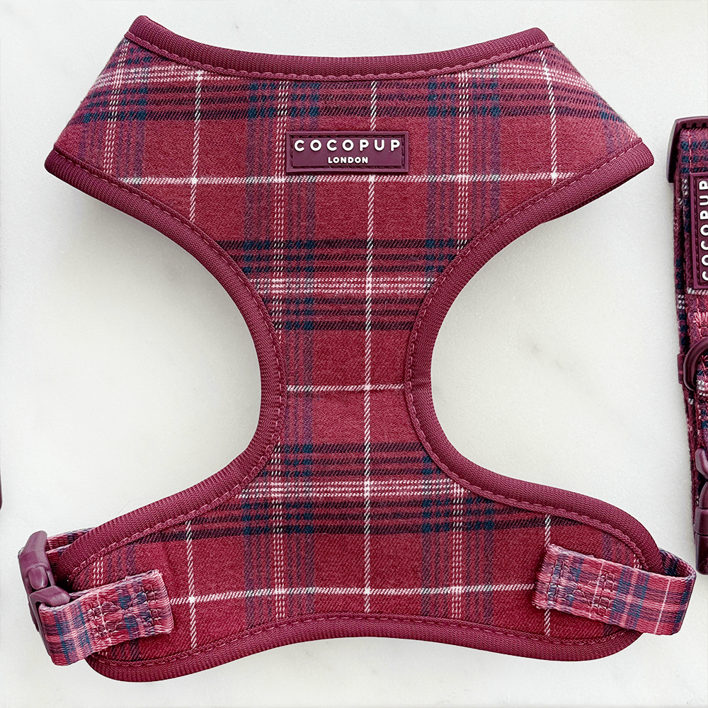 Mulberry Plaid - Justerbar hundesele