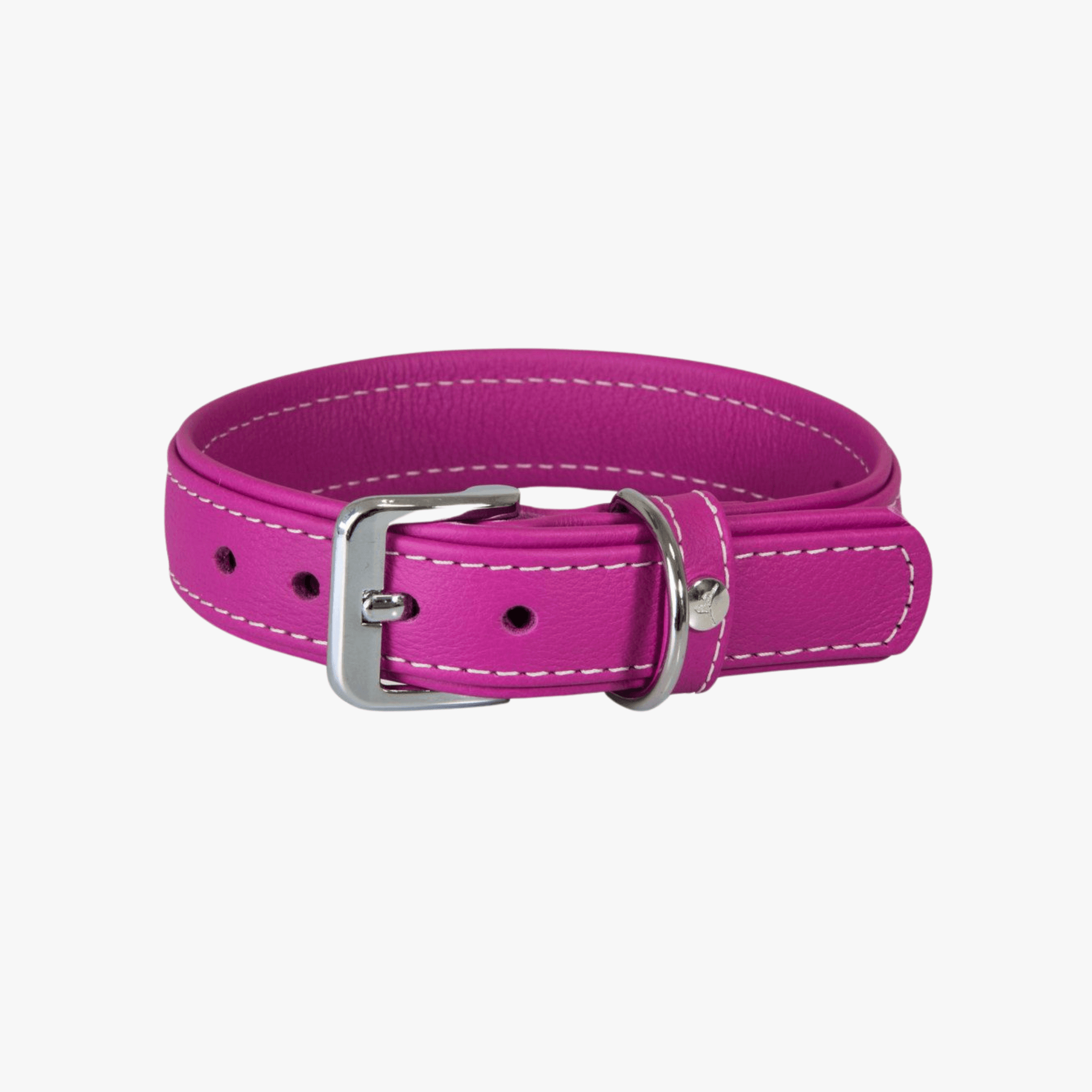 BARCELONA Skinn halsbånd - Rose Violet