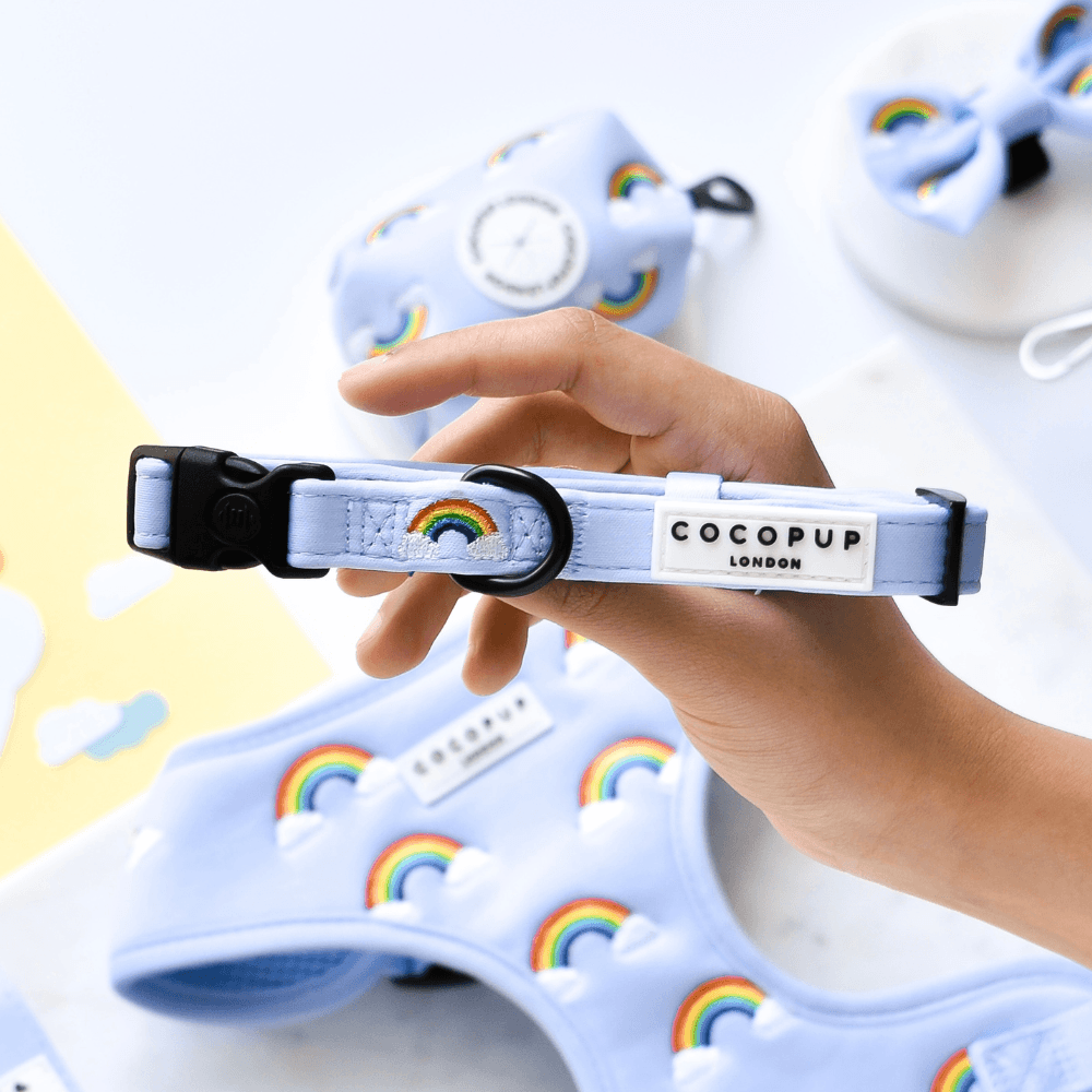 Over the Rainbow - Halsbånd med Regnbuemønster