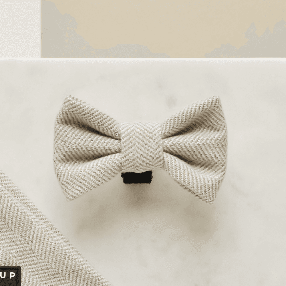 Brown Tweed Bow Tie - Sløyfe til hund