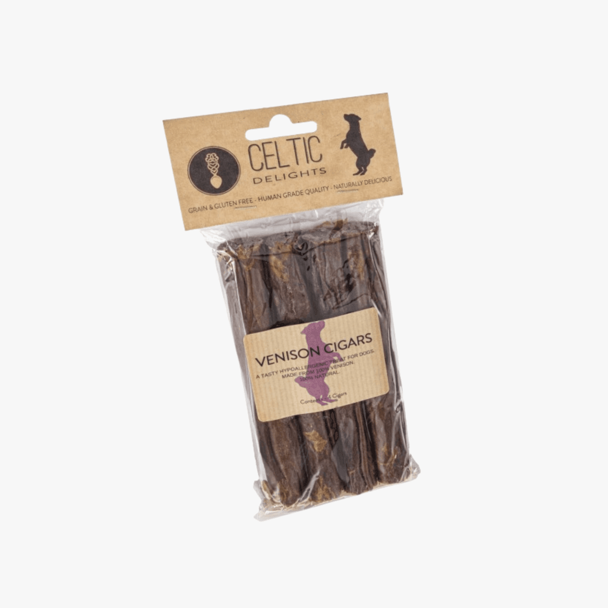 Celtic Delights Venison Cigars – Tyggesnacks 100 % hjort