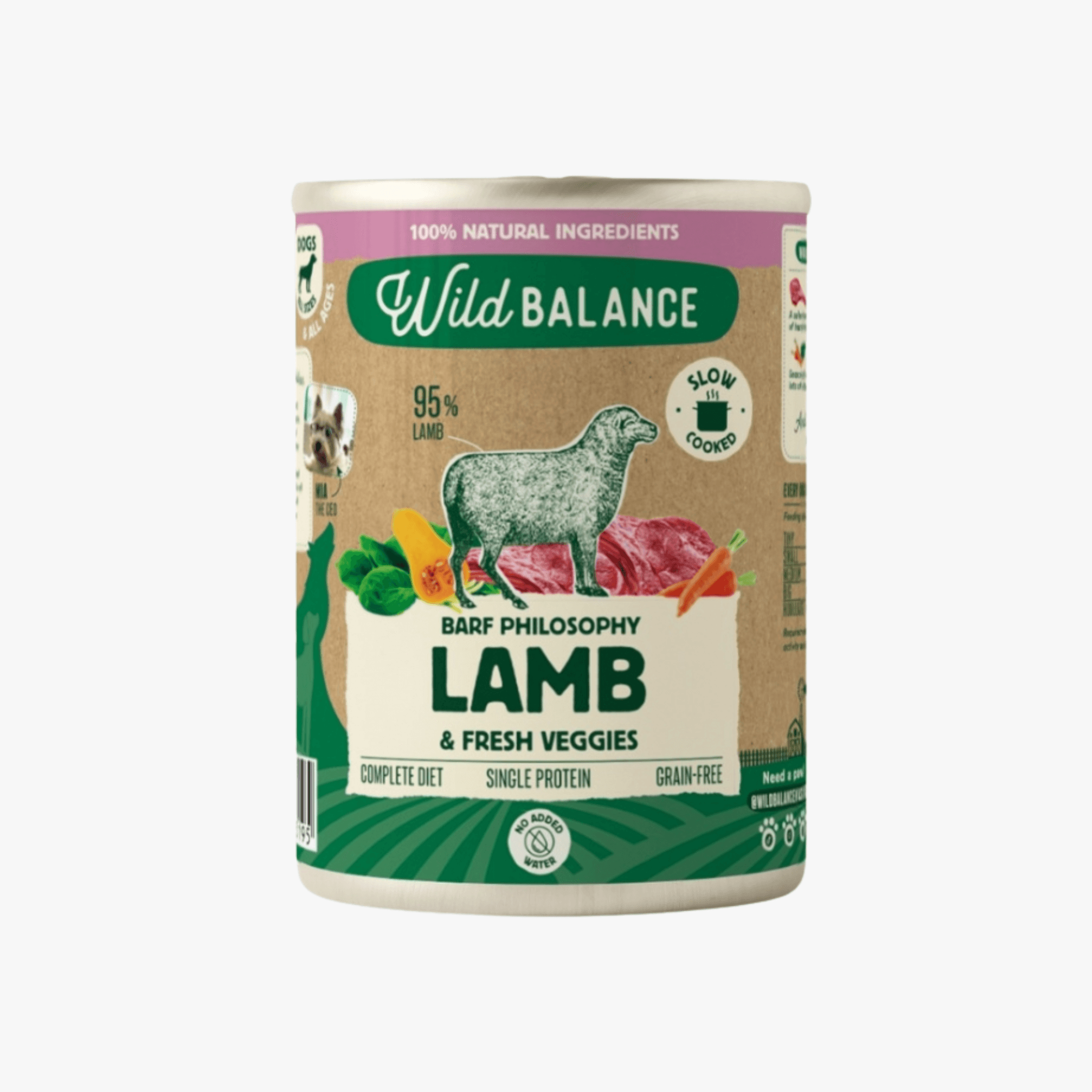 Wild Balance Lamb BARF – våtfôr | 400g