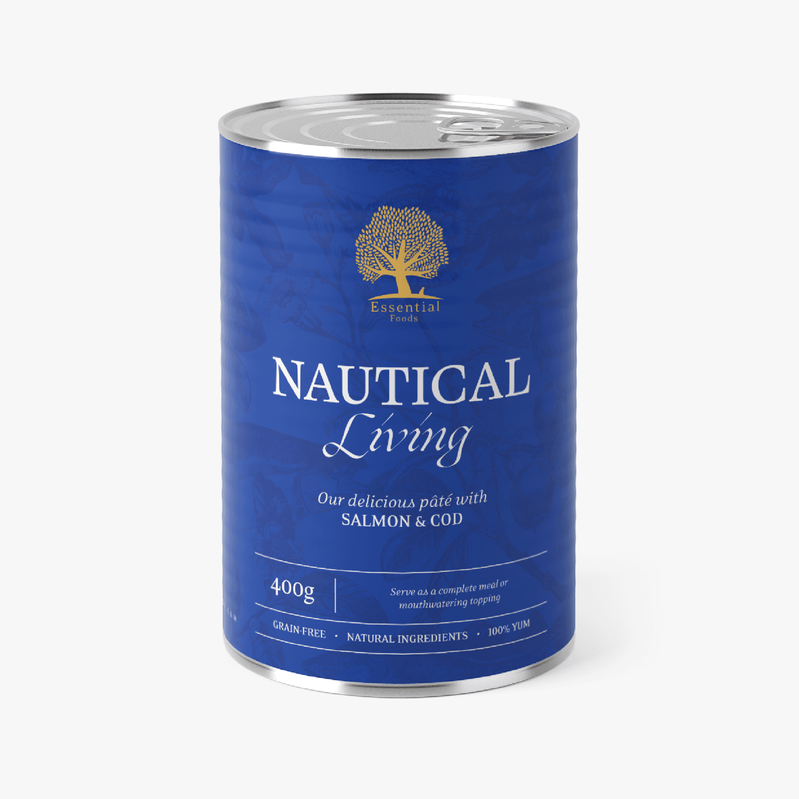 Essential Nautical Living – Våtfôr med laks og torsk | 400g