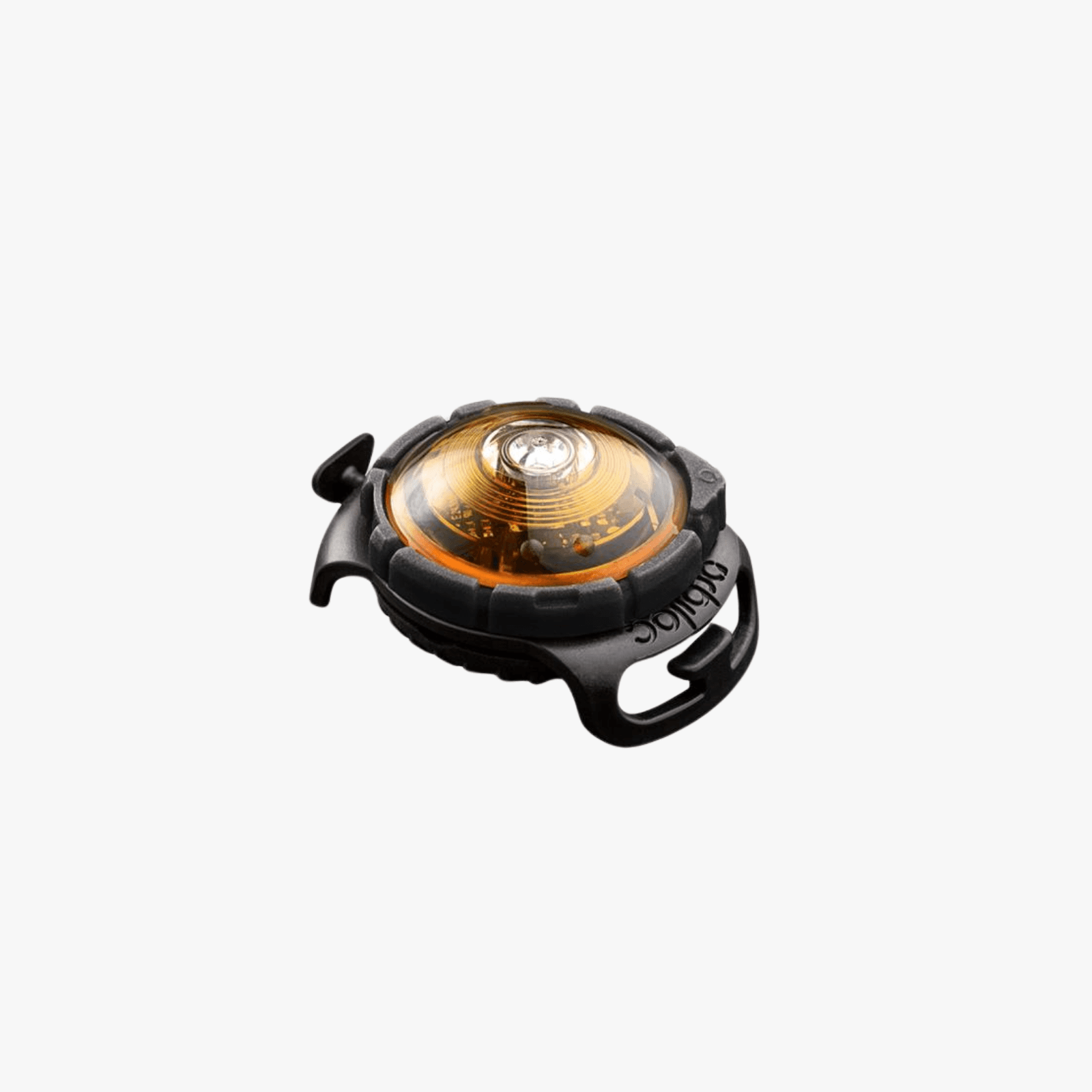 Safety light Dog Dual m/batteri - Gul