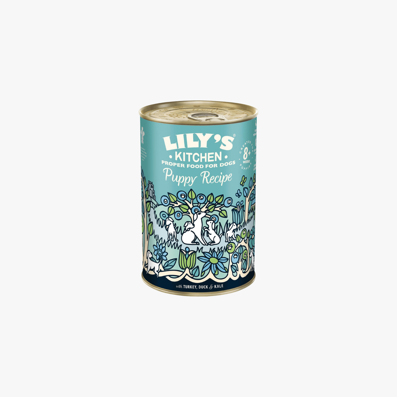 Lily’s Kitchen Turkey & Duck Puppy Recipe – Våtfôr til valper med Kalkun, And og Kål | 400g