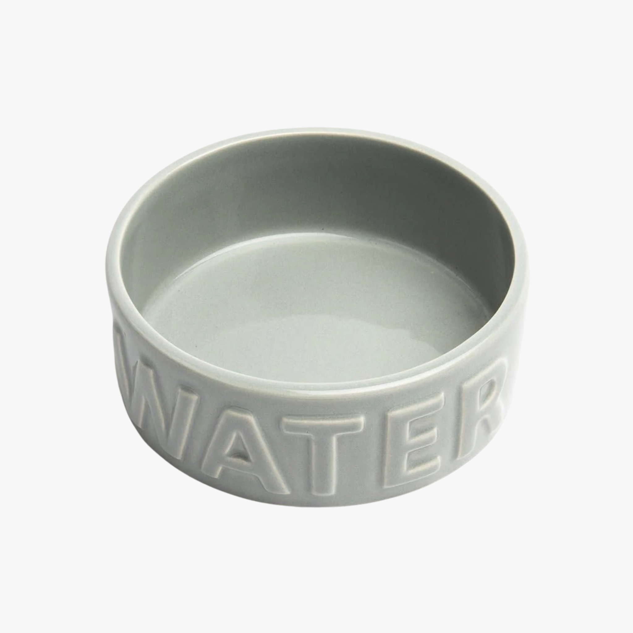 Klassisk "WATER" Hundeskål - Grå