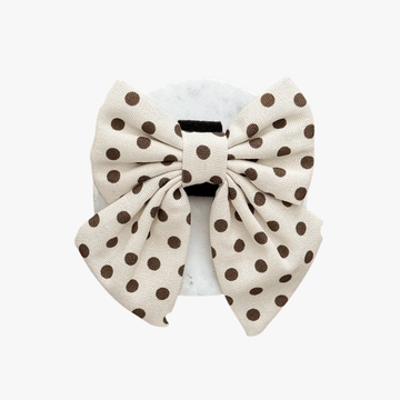 Tiramisu Polka Dot Sailor Bow Tie - Hundesløyfe