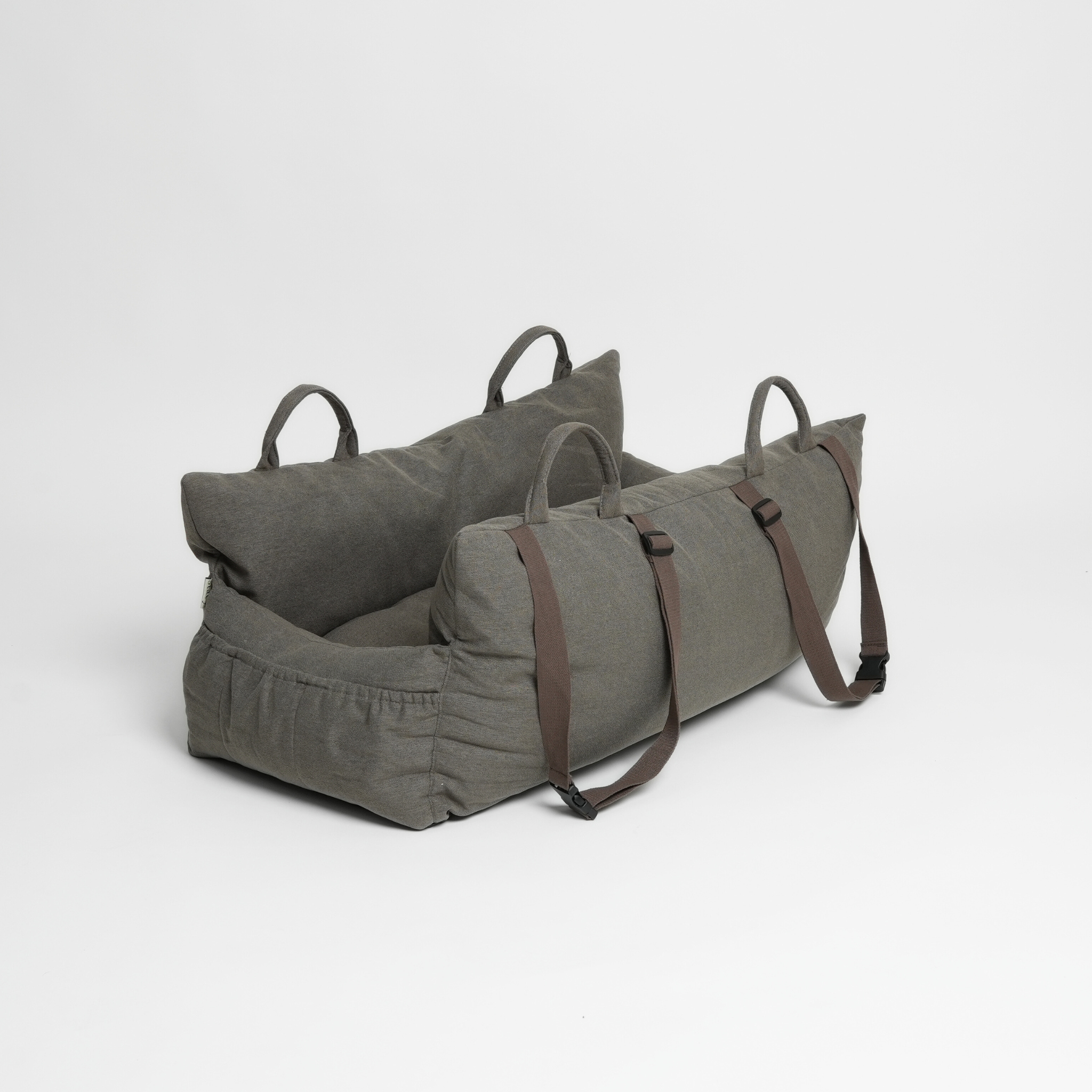 Lara Car Seat XXL – 3 i 1 hundesete  | Taupe