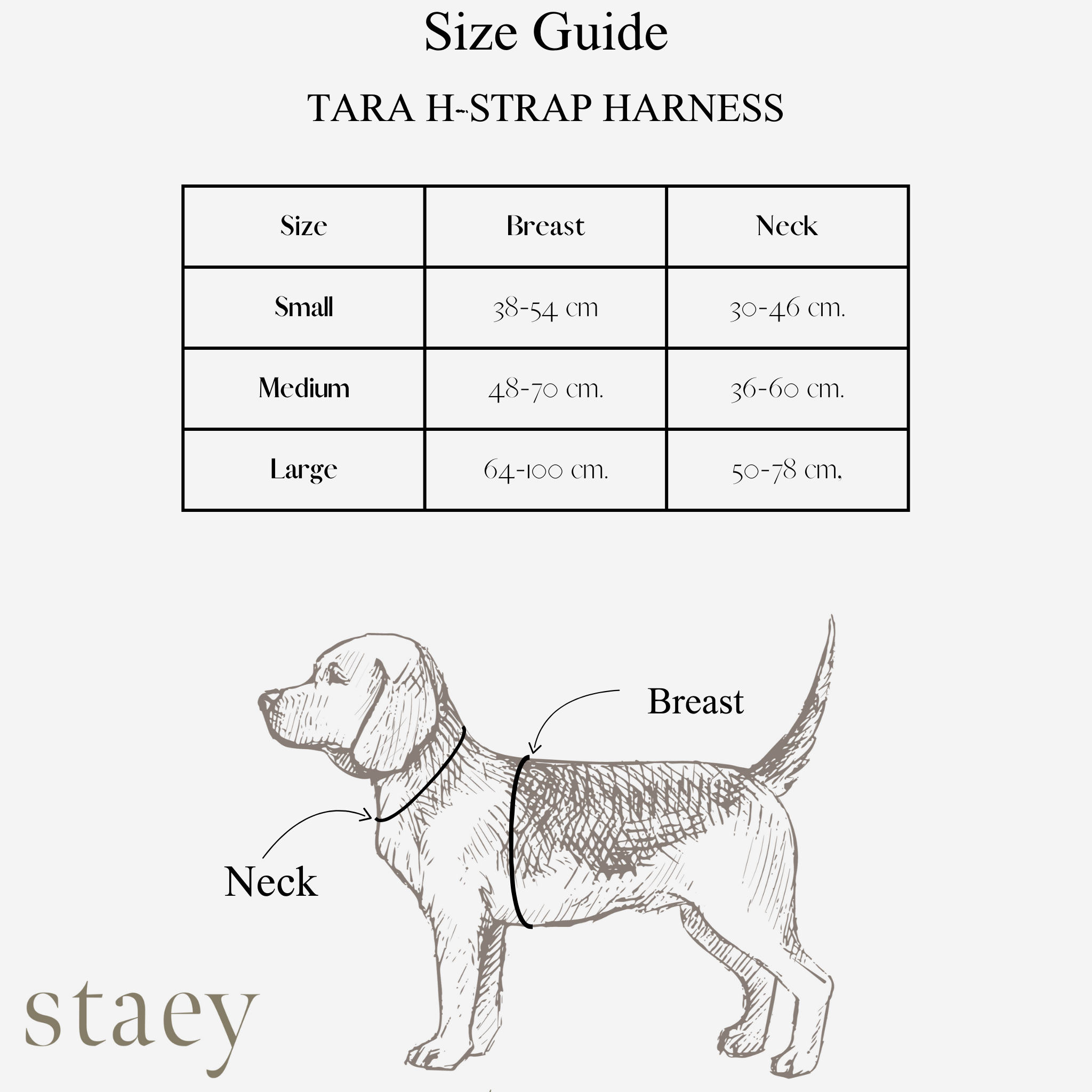Tara H-Strap - Hundesele | Light pink