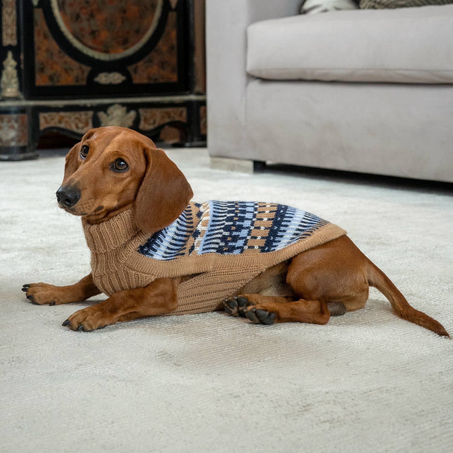 Ice Magic Navy – Hundegenser i alpakka