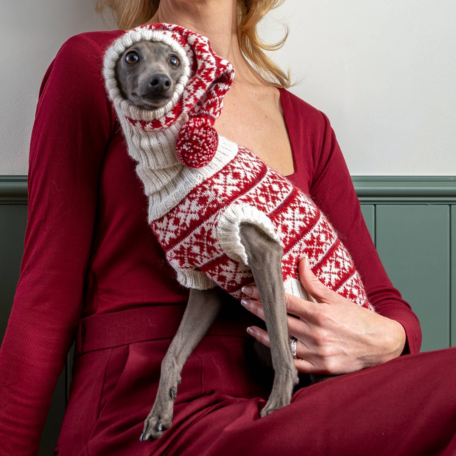 Snowflake Red – Alpakka ullgenser | Limited Edition