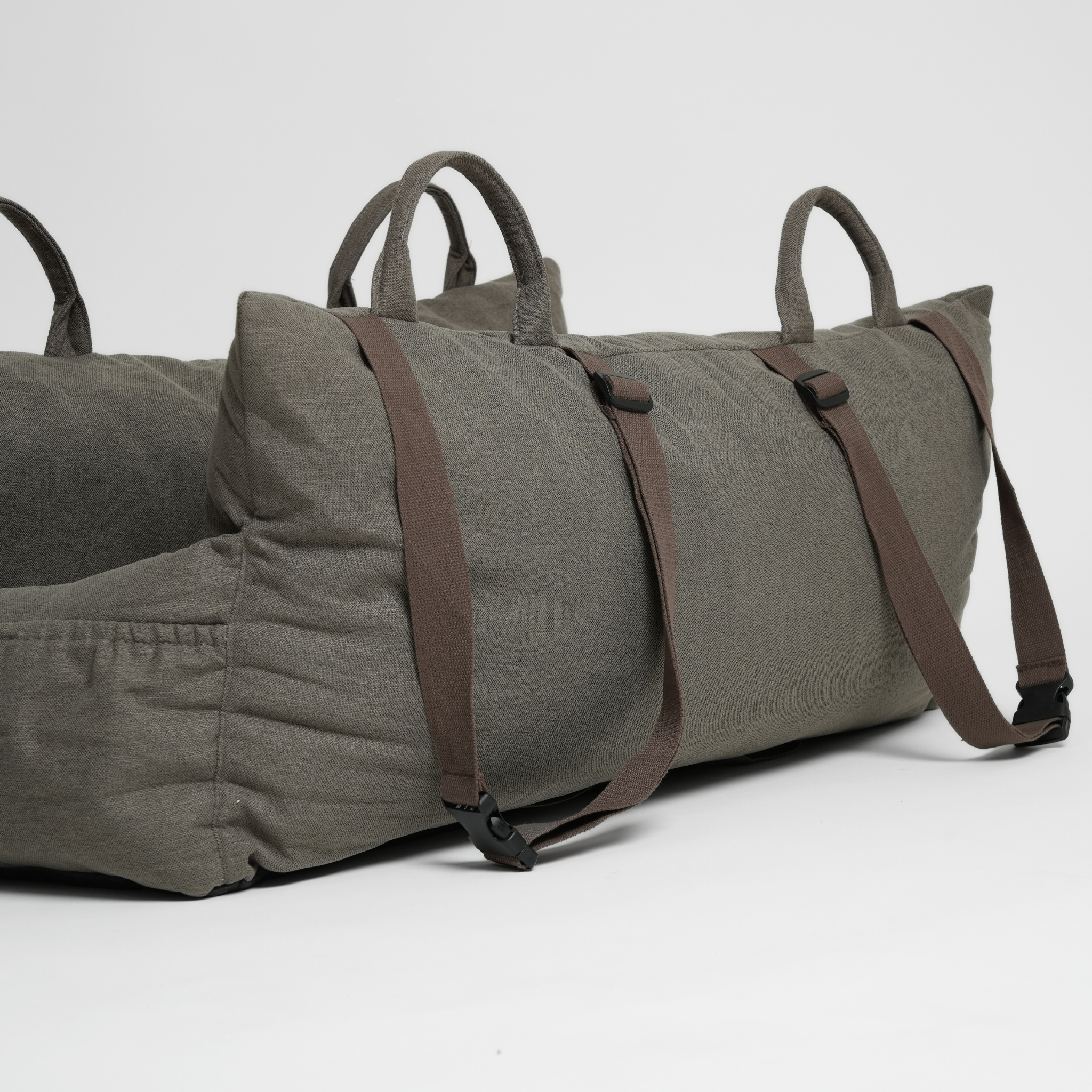 Lara Car Seat XXL – 3 i 1 hundesete  | Taupe