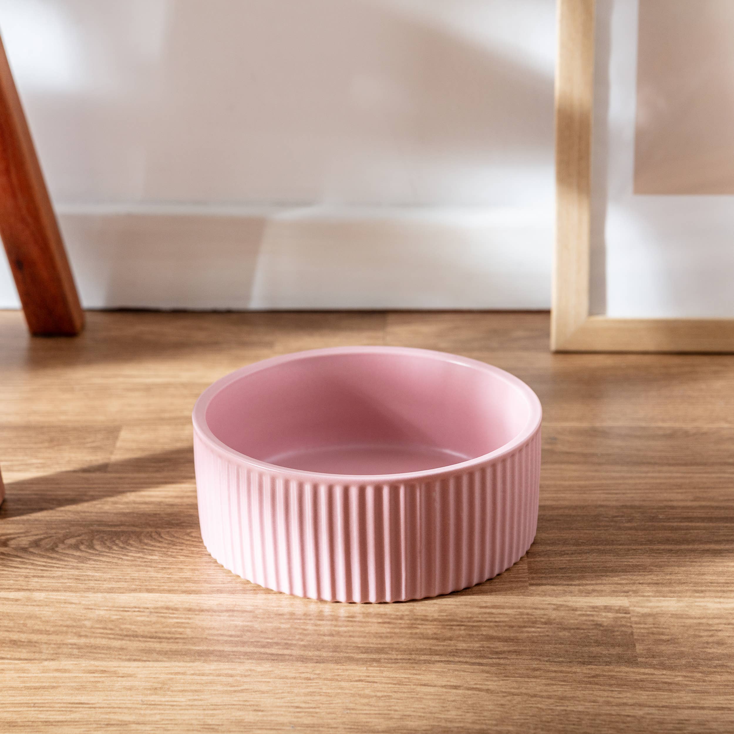 Jardin Ribbed – Rosa matskål til hund