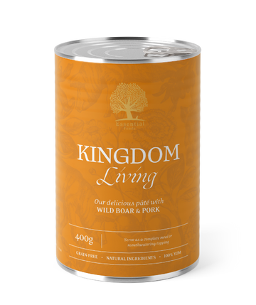 Essential Kingdom Living – Våtfôr med villsvin og svin
