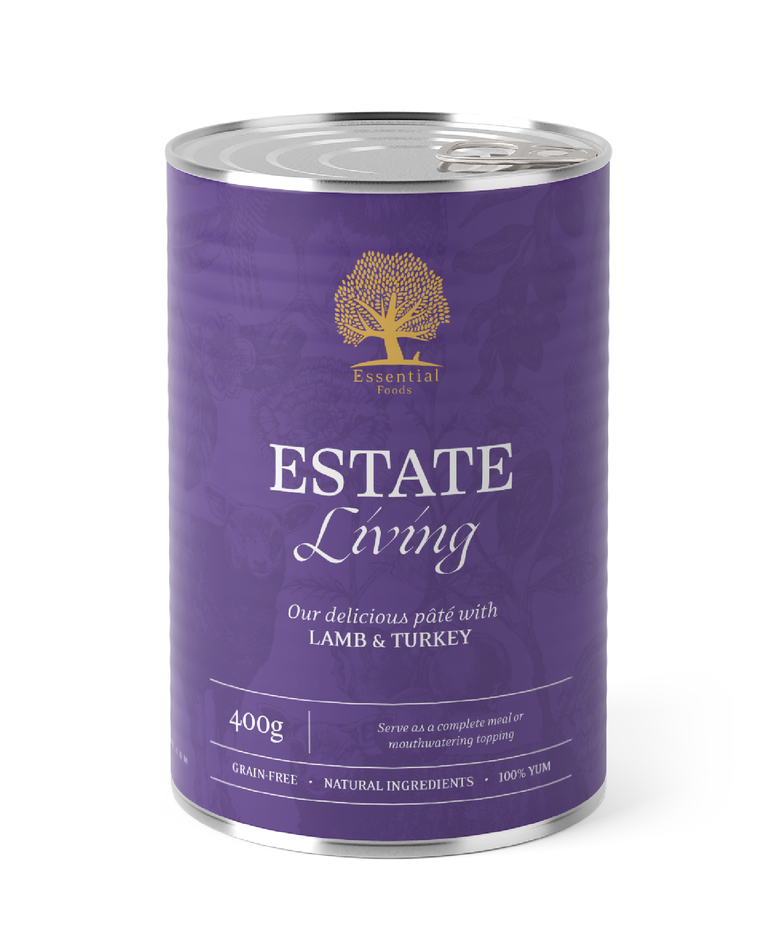 Essential Estate Living – Våtfôr med lam og kalkun | 400g