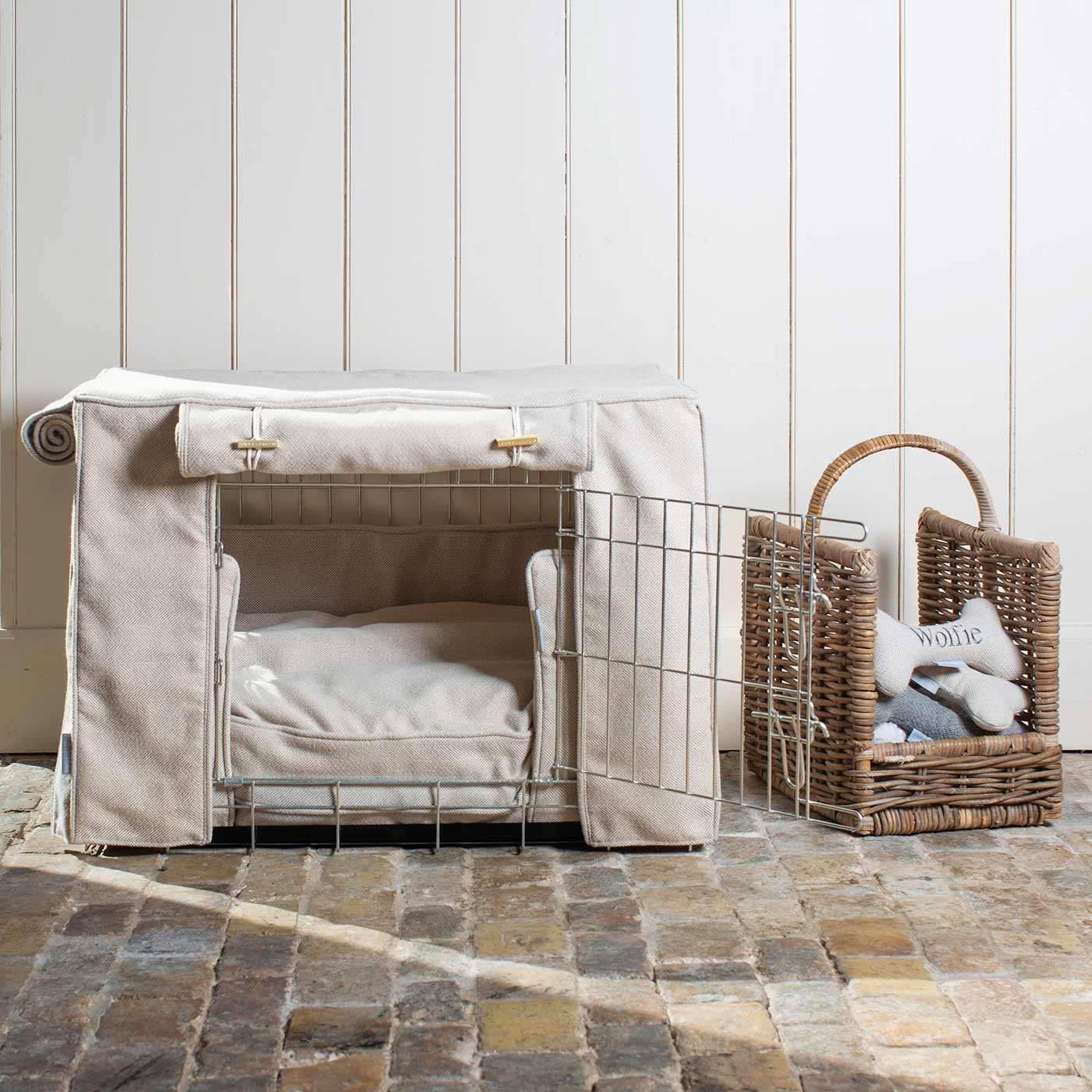 Luxury Bursett - Natural Herringbone Tweed