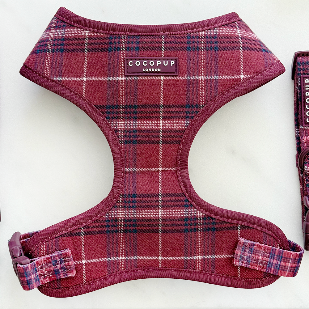 Mulberry Plaid - Justerbar hundesele