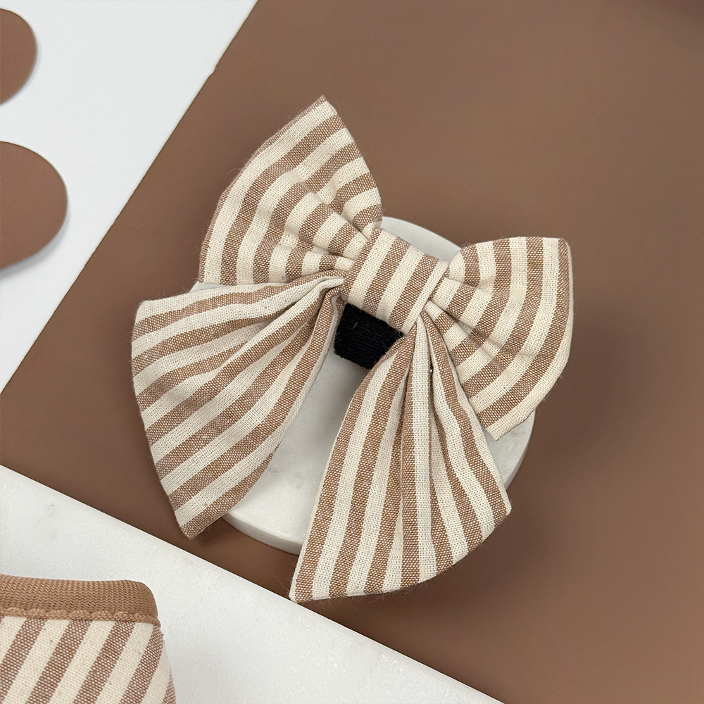London Linen Stripes Sailor Bow Tie - Hundesløyfe