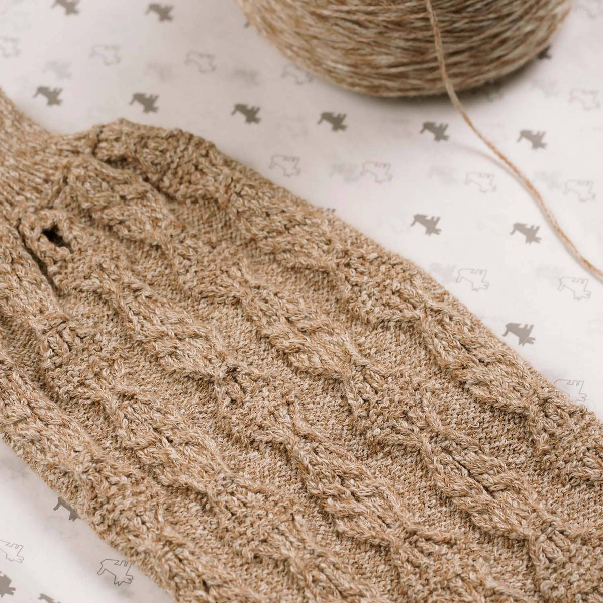 Aran Knot - Alpakke ullgenser | Golden