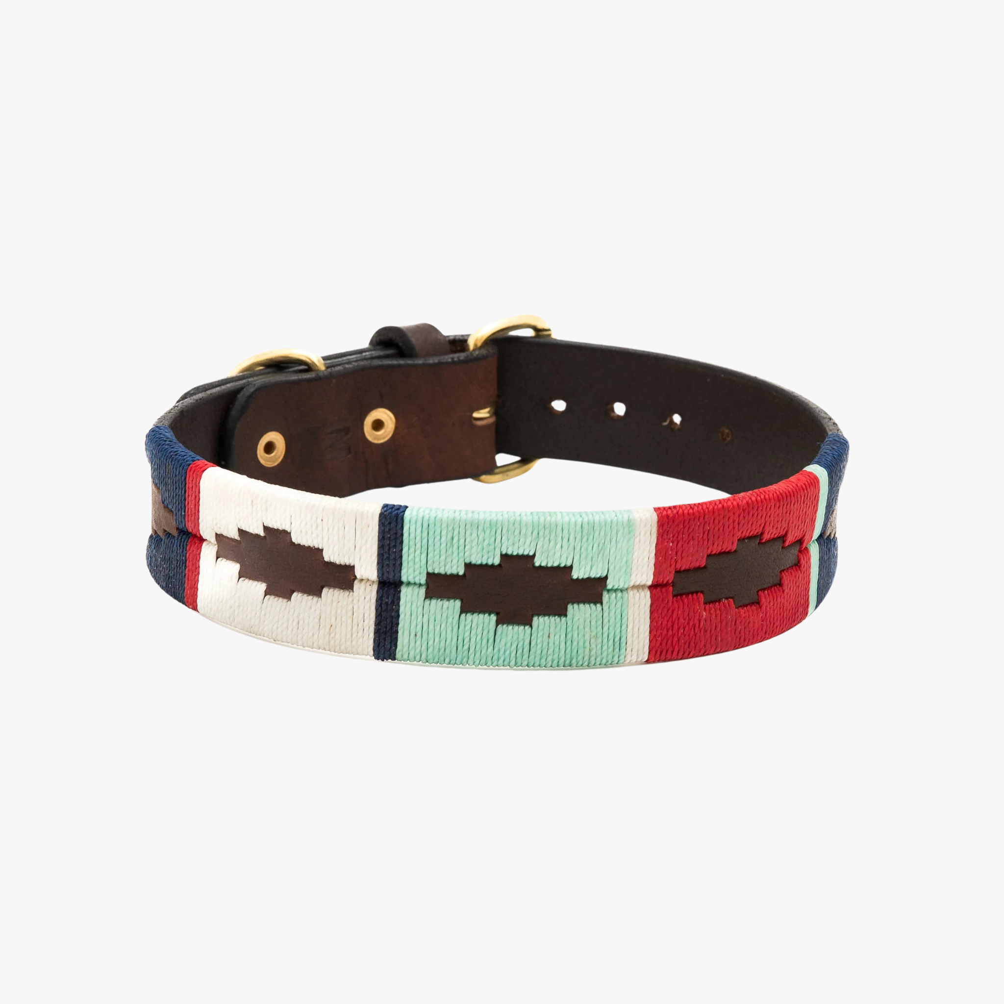 Capi Hundehalsbånd – Håndlaget skinnhalsbånd med broderi