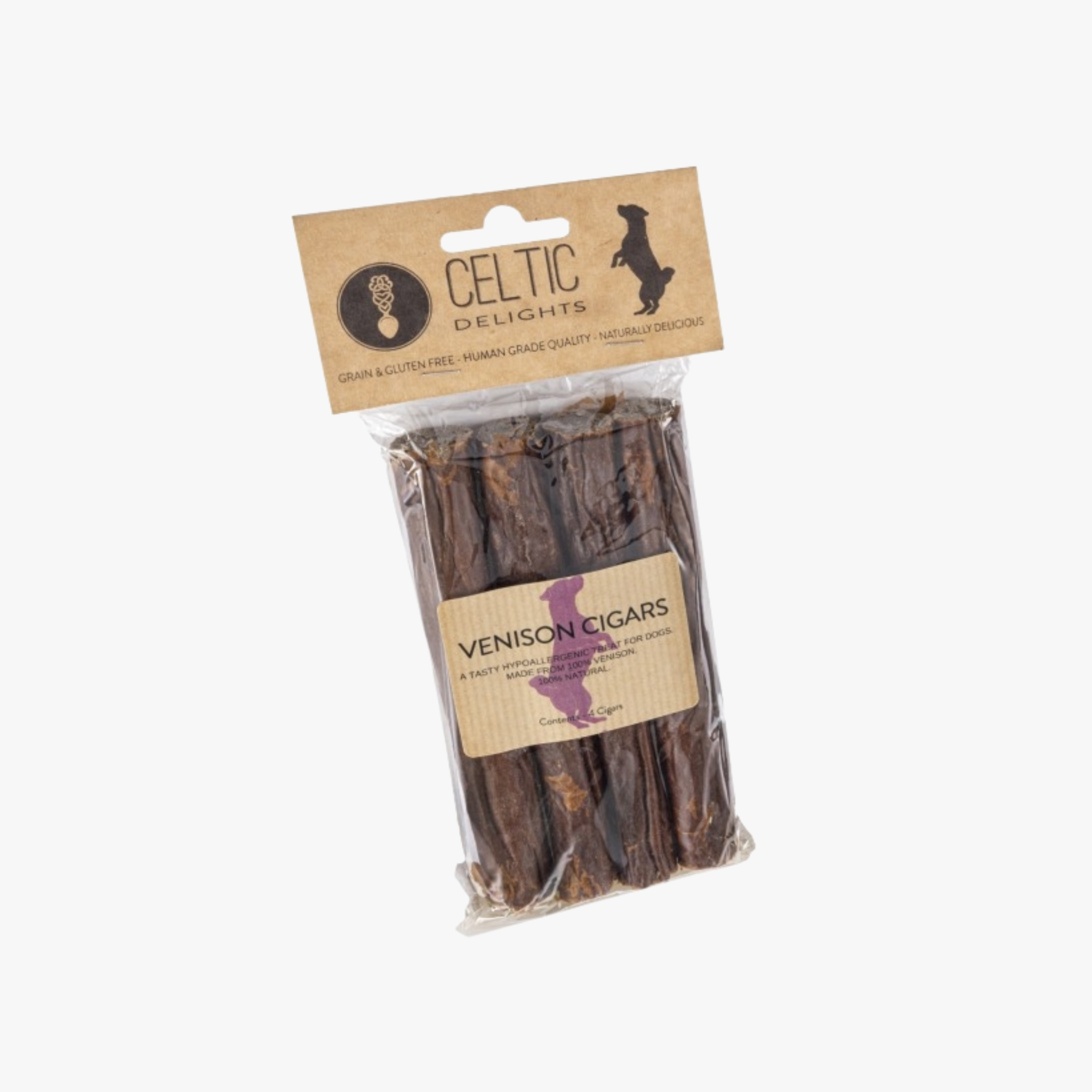 Celtic Delights Venison Cigars - Tyggesnacks 100 % hjort