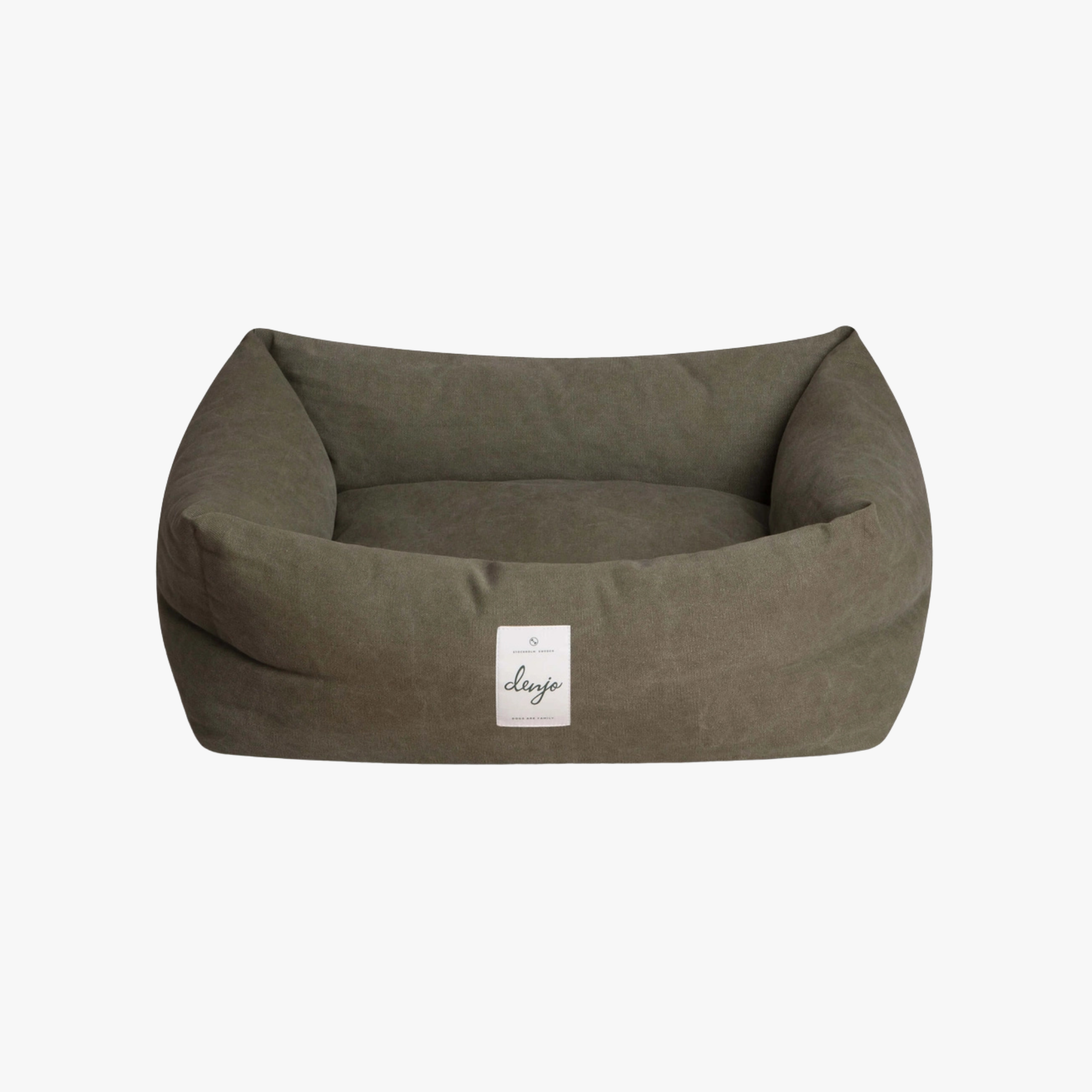 Classic Nest Desert Green - Hundeseng i bomullscanvas