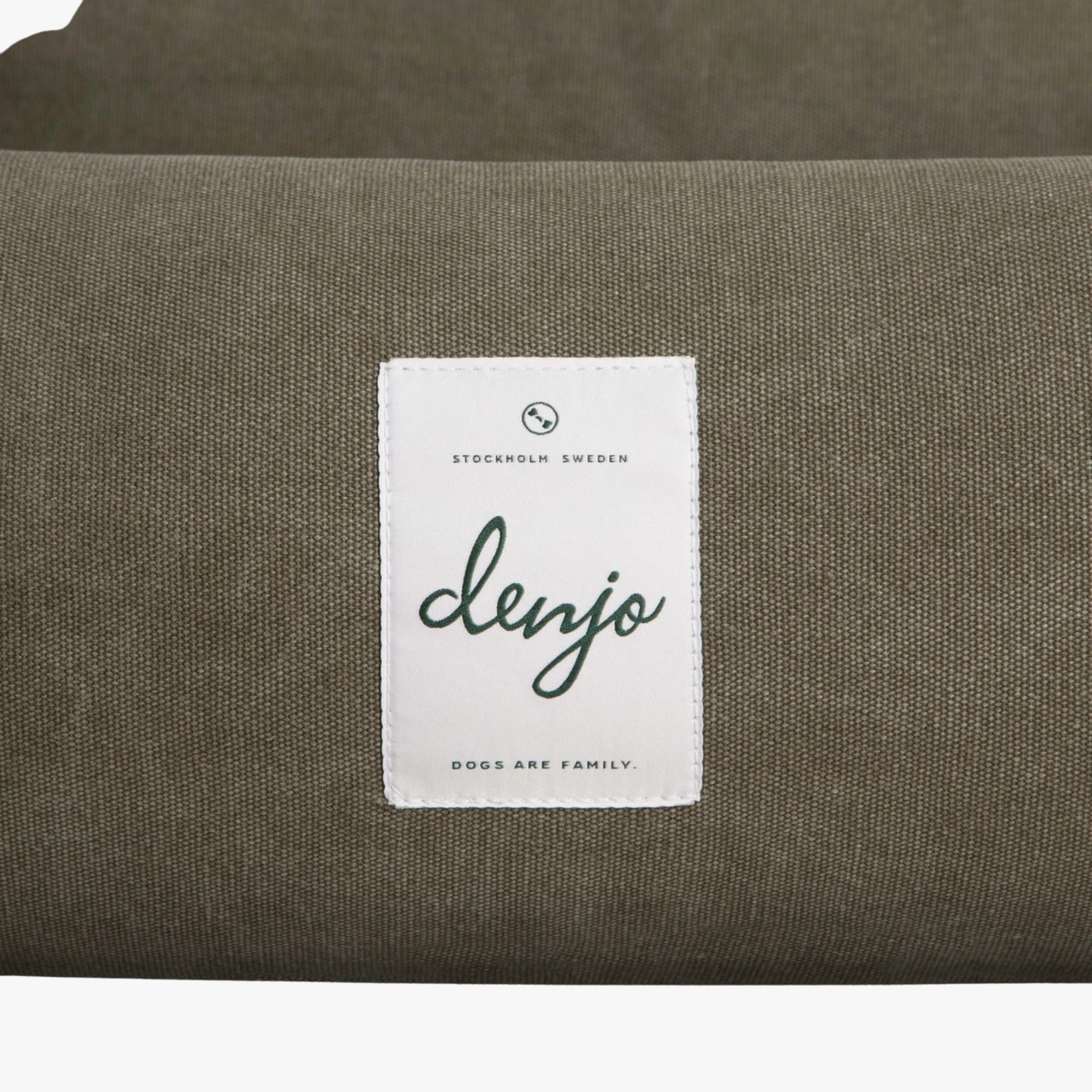Classic Nest Desert Green - Hundeseng i bomullscanvas