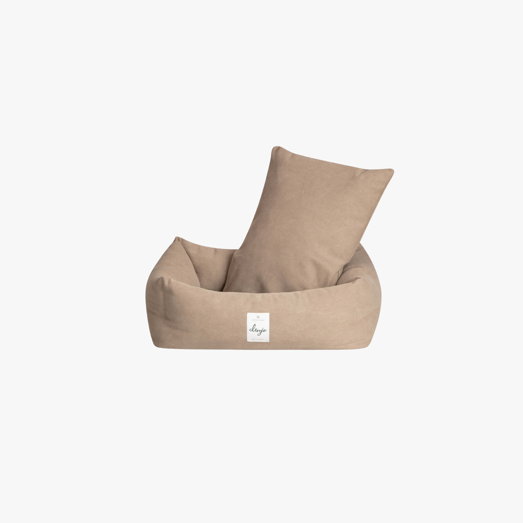Classic Nest Sand Beige - Hundeseng i bomullscanvas
