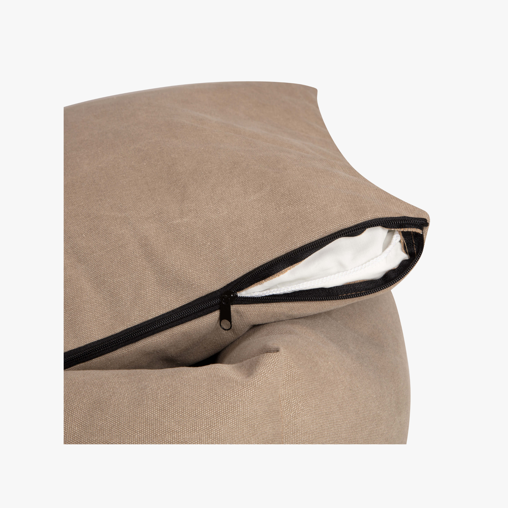 Classic Nest Sand Beige - Hundeseng i bomullscanvas