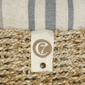 Lazy Linen Stripes Natural/Blue - Hundeseng