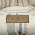 Lazy Linen Stripes Natural/Blue - Hundeseng