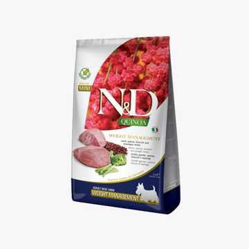 Farmina N&D Quinoa Weight Management, Lamb & Broccoli Adult - Diettfôr voksne hunder