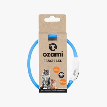 Flash LED halsbånd | Blå