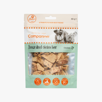 Freeze-dried Chicken liver - Frysetørket godbiter 100% Kylling | 40g