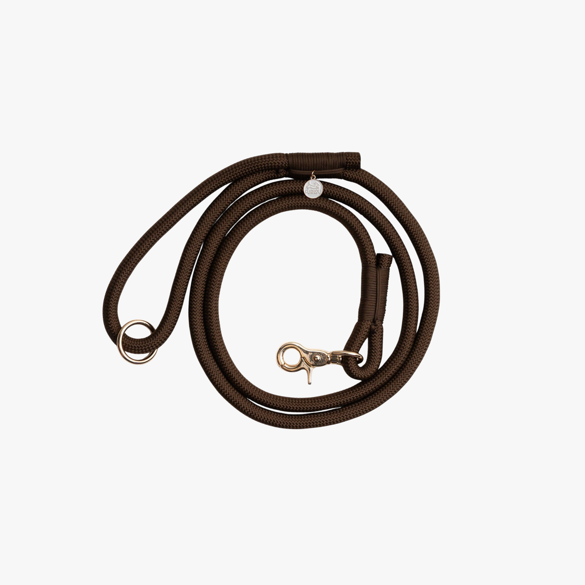 Braided Rope Leash – Hundebånd | Brown