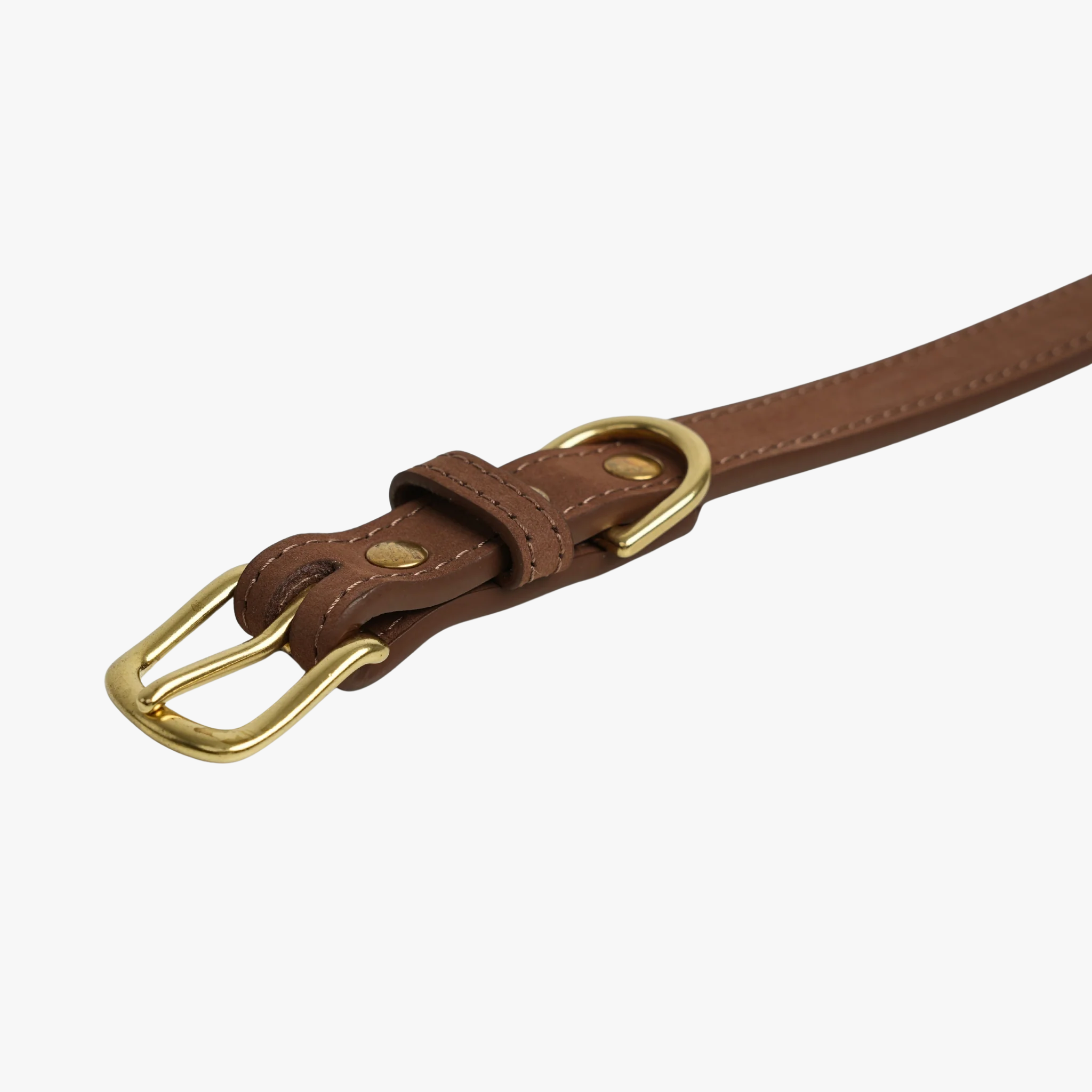 Grace - Skinn halsbånd | Chestnut