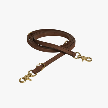 Grace Chestnut - Hundebånd i skinn
