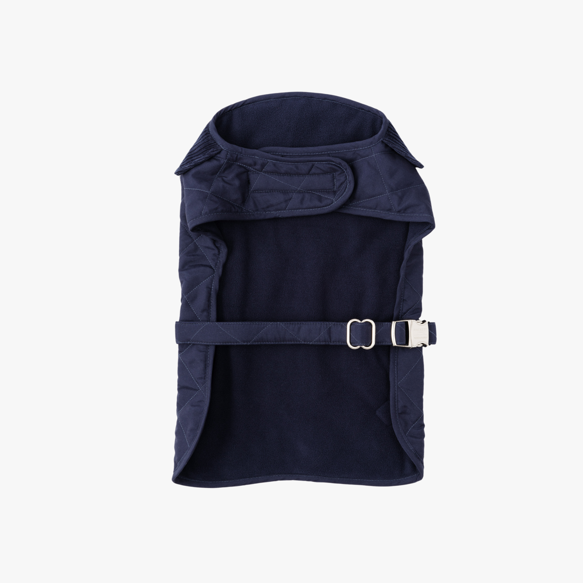 Hackett x Hugo & Hudson – Vattert hundejakke (Navy)