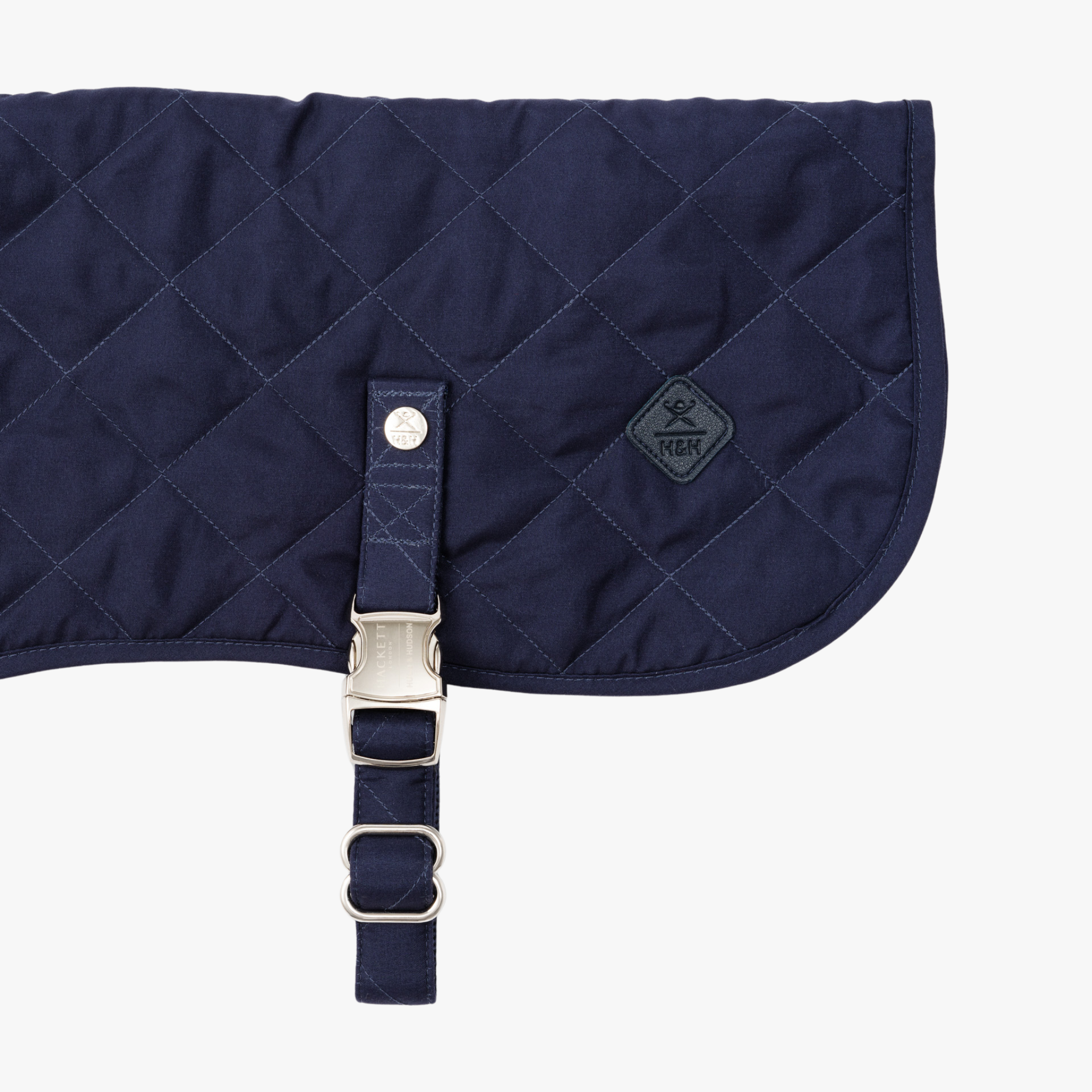 Hackett x Hugo & Hudson – Vattert hundejakke (Navy)