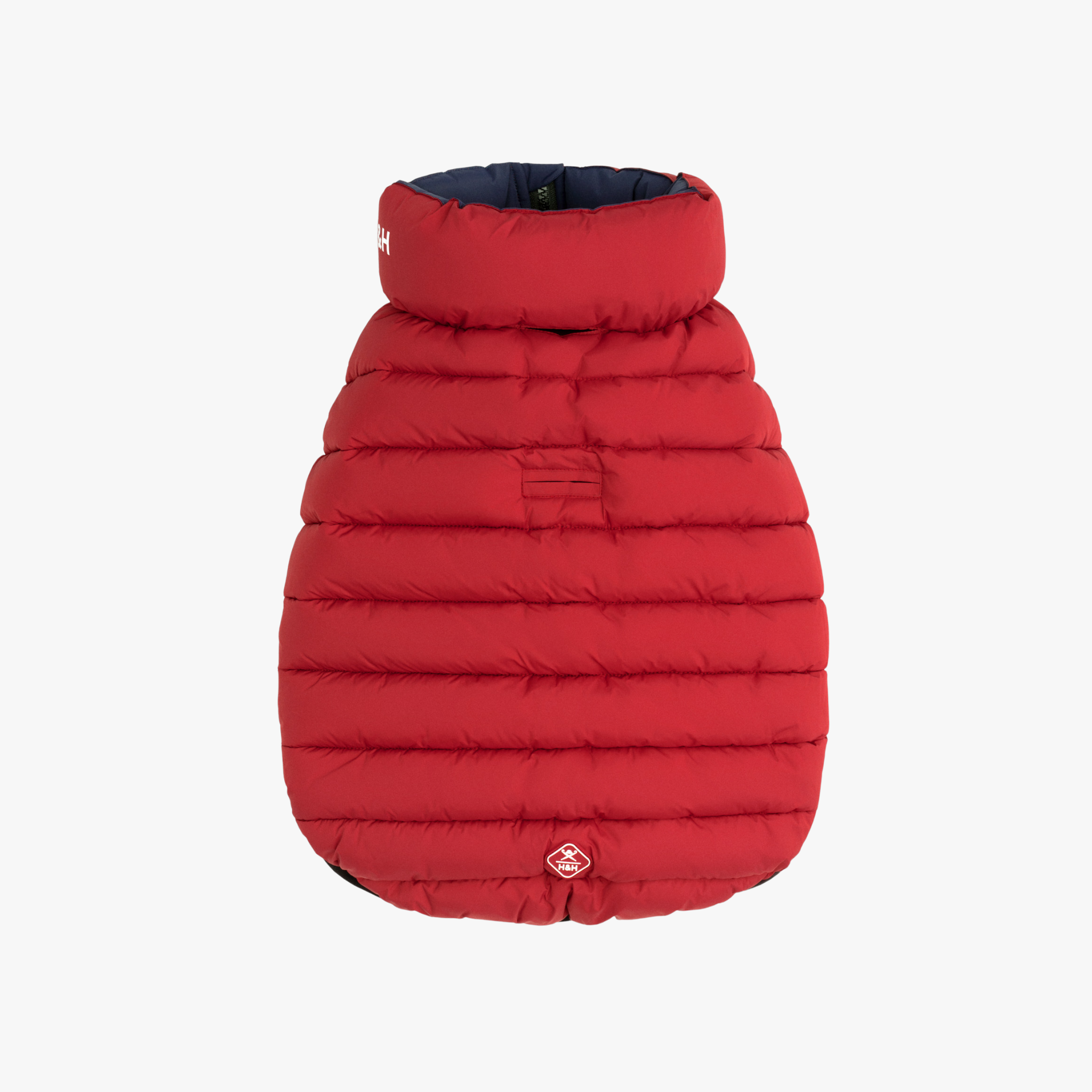 Hackett x Hugo & Hudson – Vendbar hundejakke (Navy & Berry)
