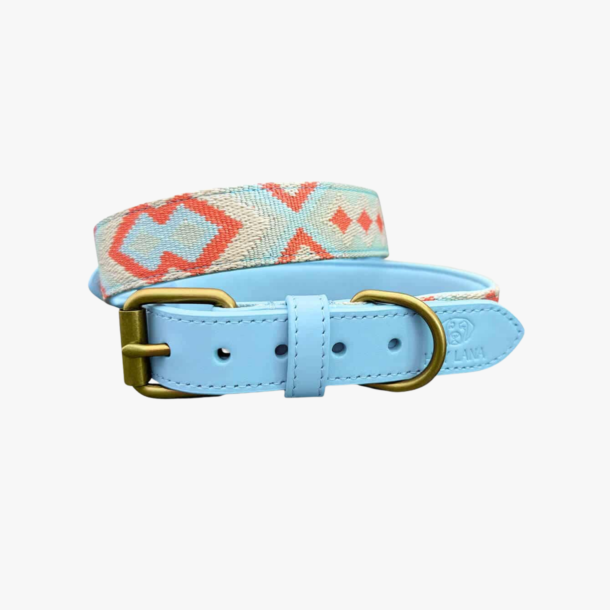 Hey Lana - Skinnhalsbånd | Coral/Blue