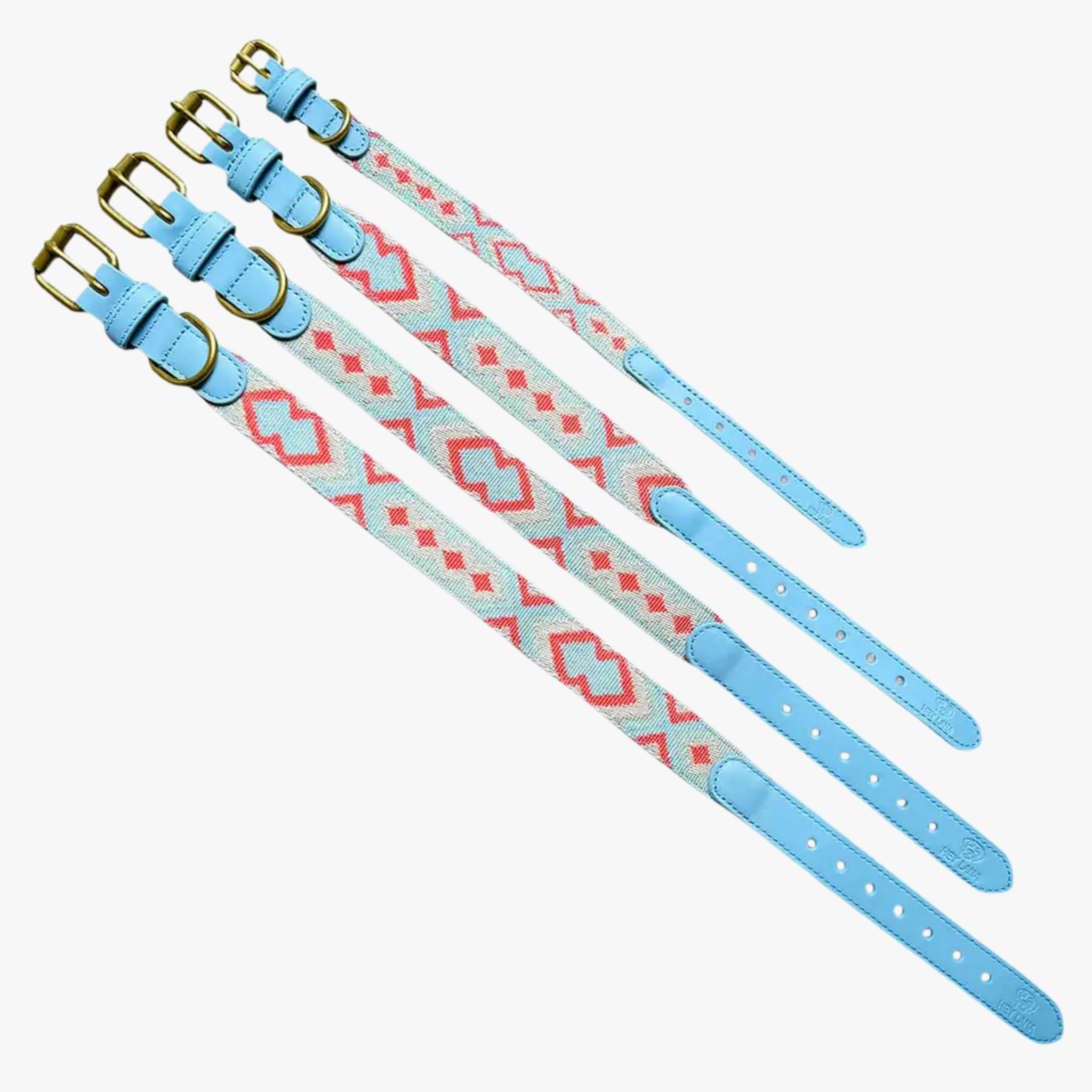 Hey Lana - Skinnhalsbånd | Coral/Blue