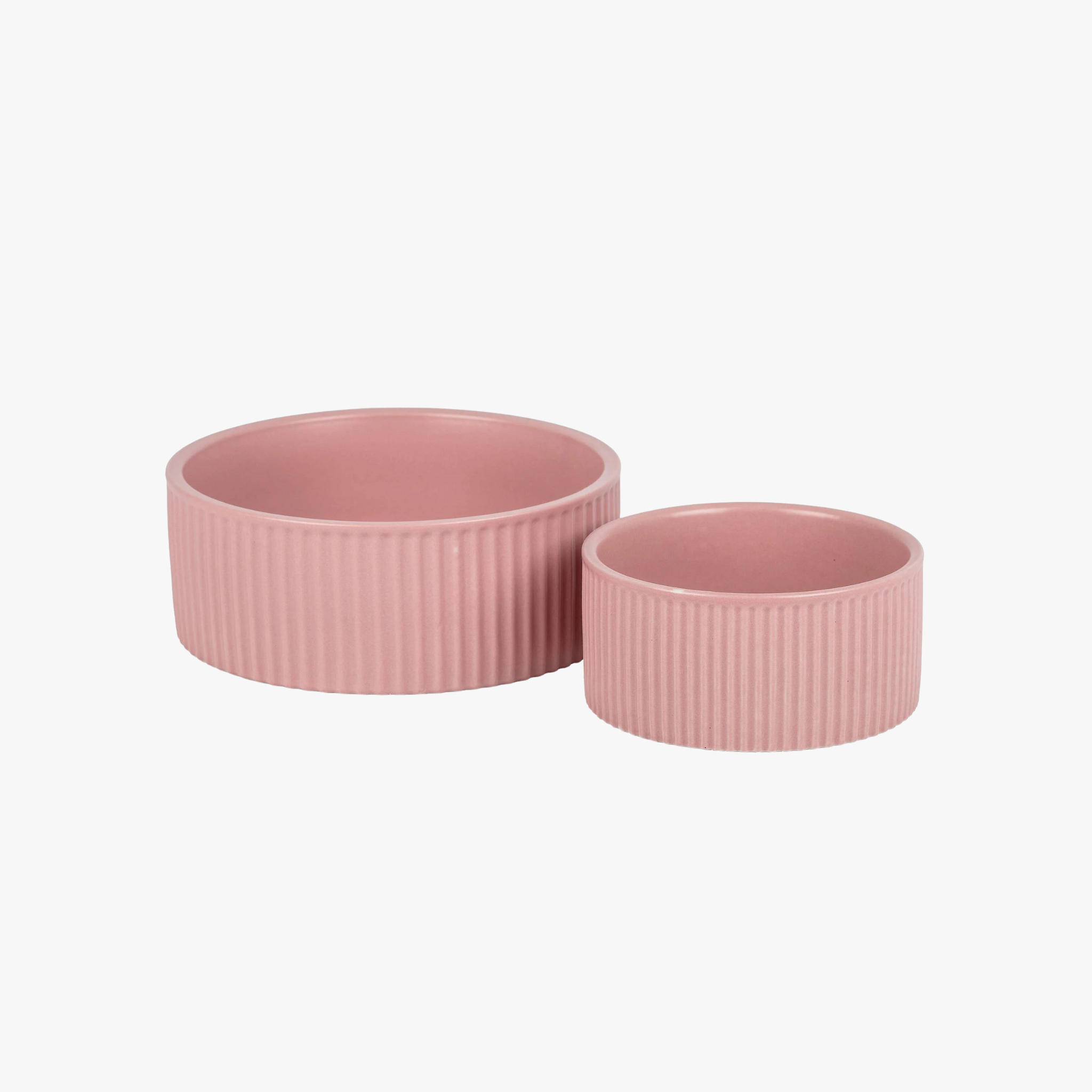 Jardin Ribbed – Rosa matskål til hund