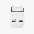 Marine Strikkecardigan for hund