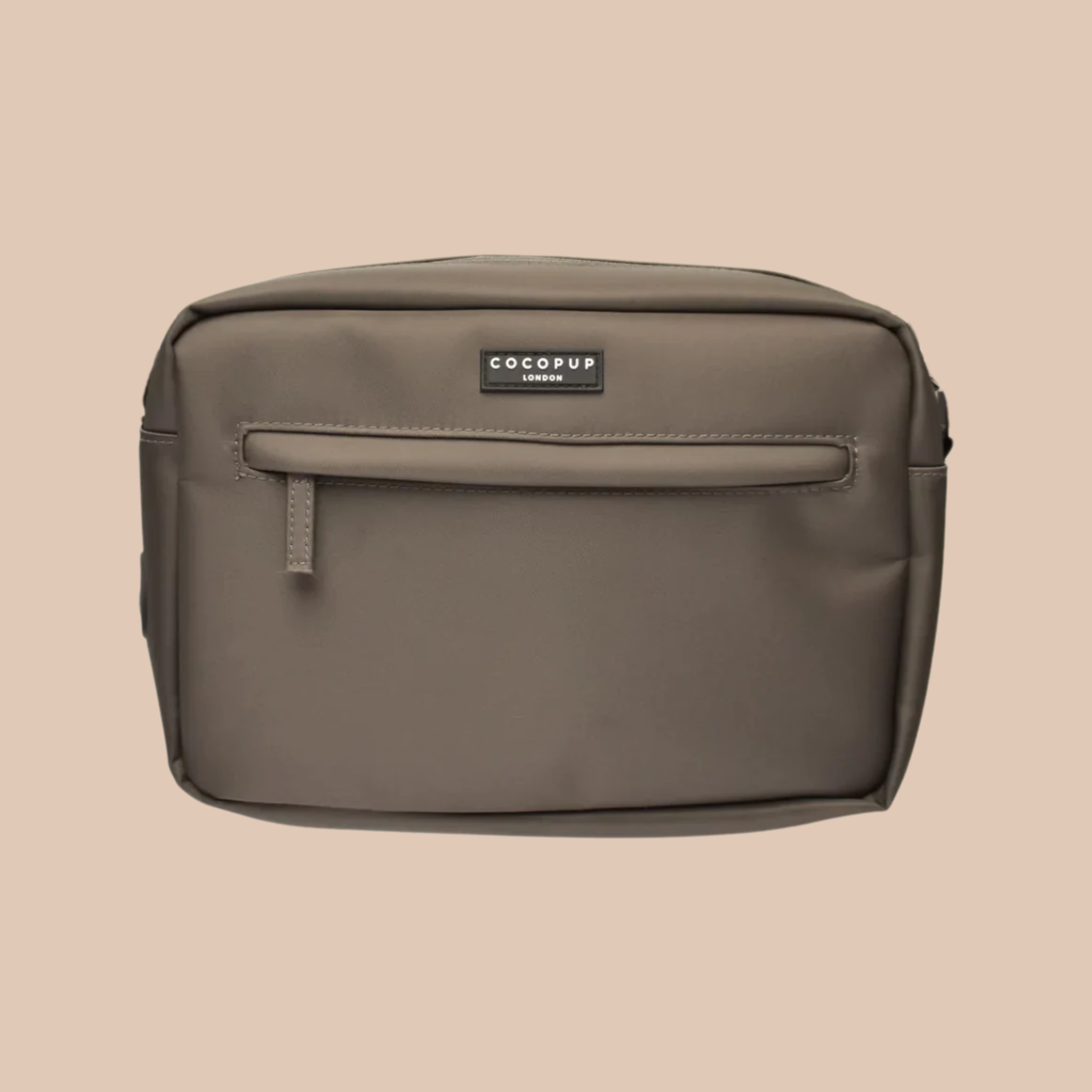 Hundeluftingsveske Large – Mocha med Bag Stropp i Pup Plaid