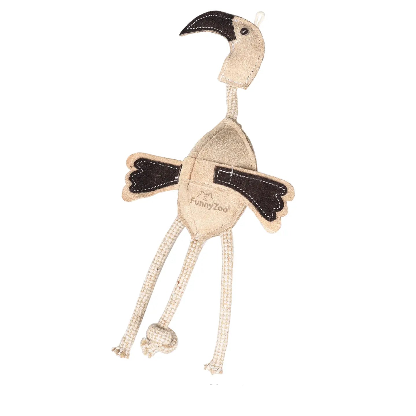 Flamingo Suede - Naturlig hundeleke i semsket skinn