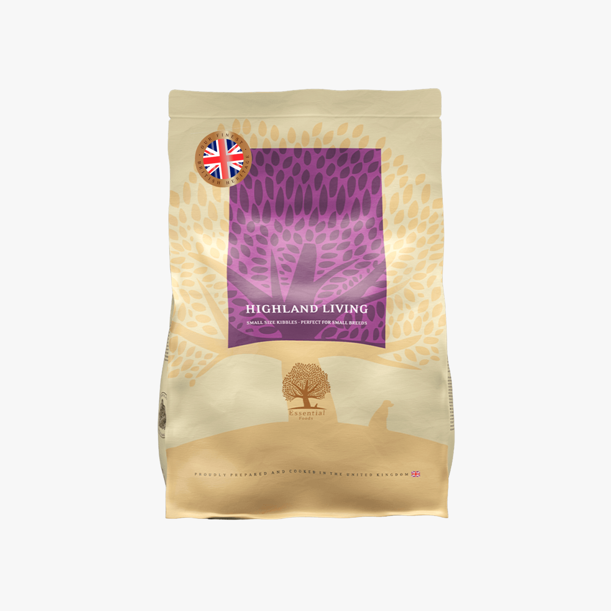 Essential Highland Living – Tørrfôr med okse, due, vaktel og laks